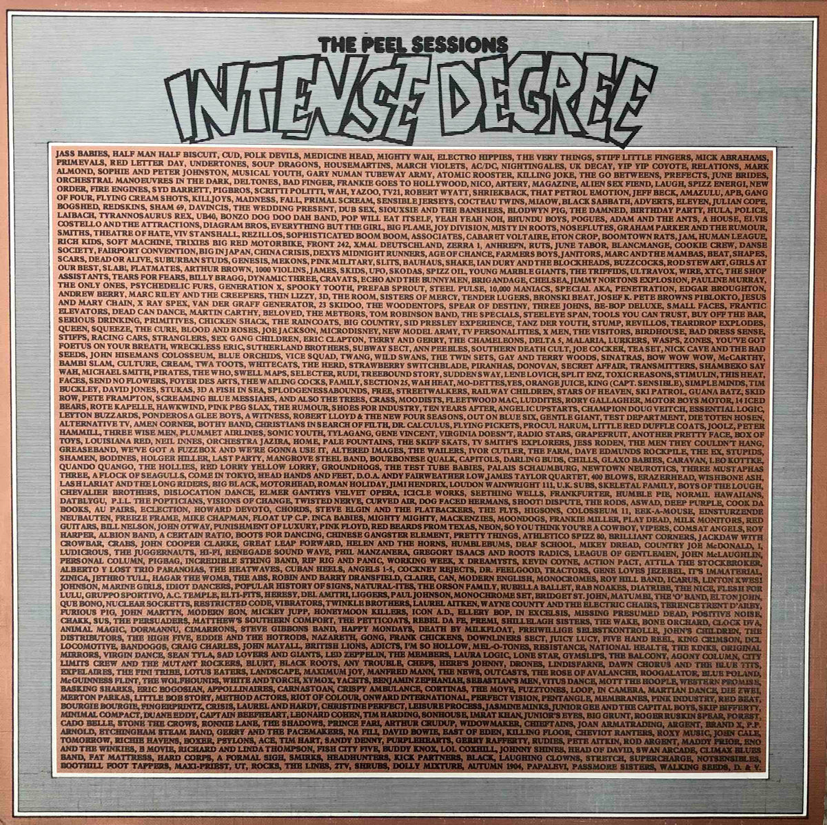Intense Degree - The Peel Sessions (12inch) — Dear Vinyl