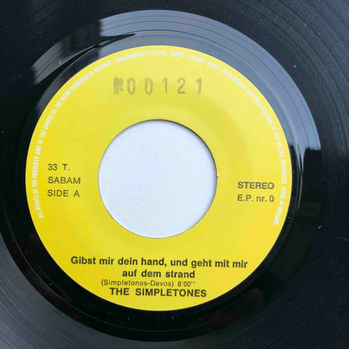 Simpletones - Gibst Mir Dein Hand, Und Geht Mit Mir Auf Den Strand (7inch)
