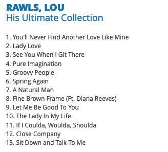 Lou Rawls - His Ultimate Collection (NEW)
