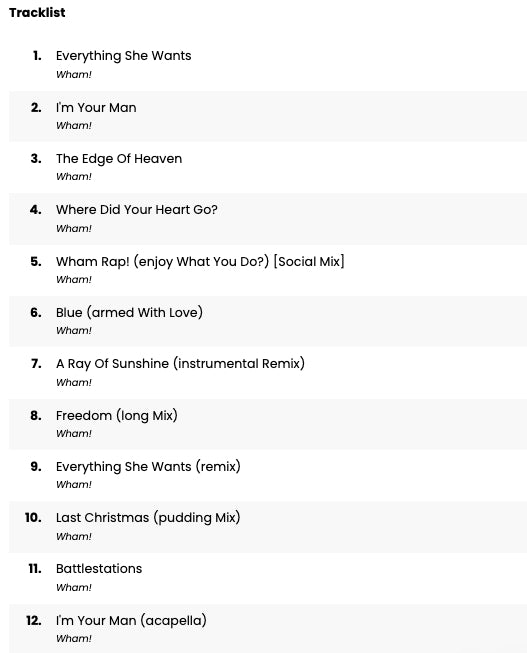 Wham! - The Singles (2LP-Mint)