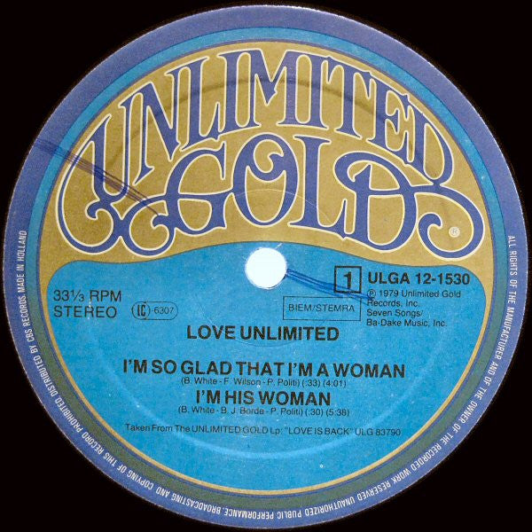 Love Unlimited - I'm so glad that I'm a woman (12inch)