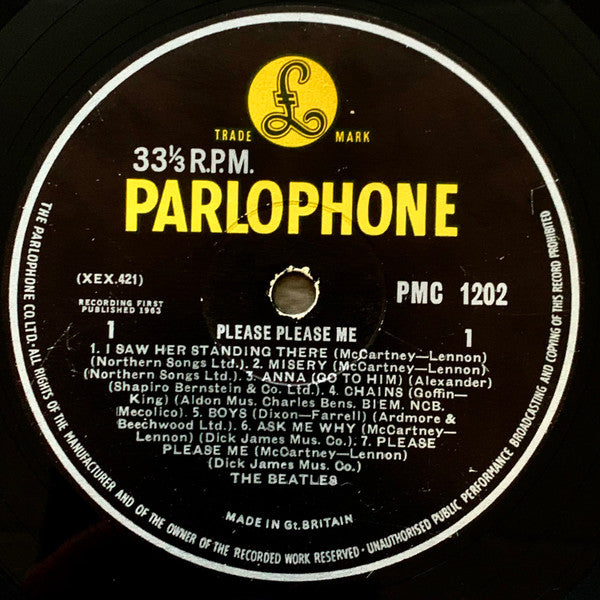 The Beatles - Please Please Me (UK-1963-Mono-5th Pressing)