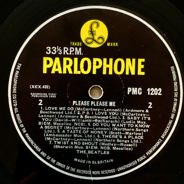 The Beatles - Please Please Me (UK-1963-Mono-5th Pressing)