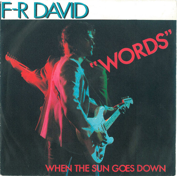 F.R. David - Words (7inch single)