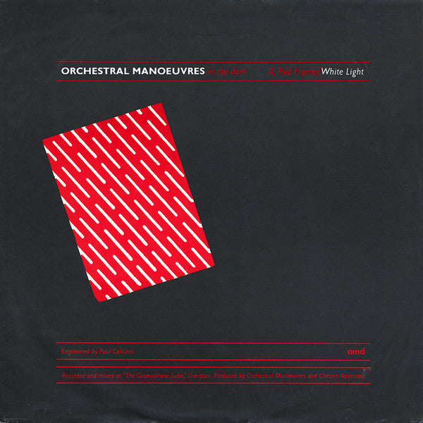 Orchestral Manoeuvres In The Dark (OMD) - Red Frame/White Light (7inch single)