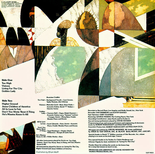 Stevie Wonder - Innervisions (Japan-200 gram-Mint)