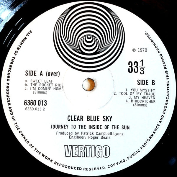 Clear Blue Sky - Clear Blue Sky (gatefold UK)