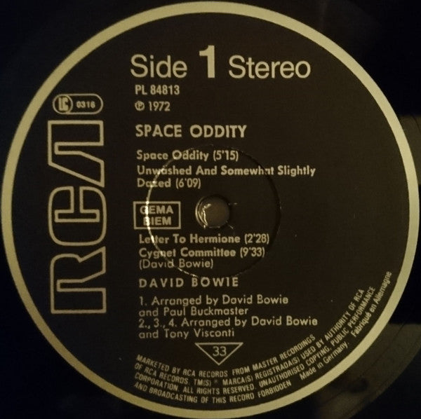 David Bowie - Space Oddity (Near Mint)