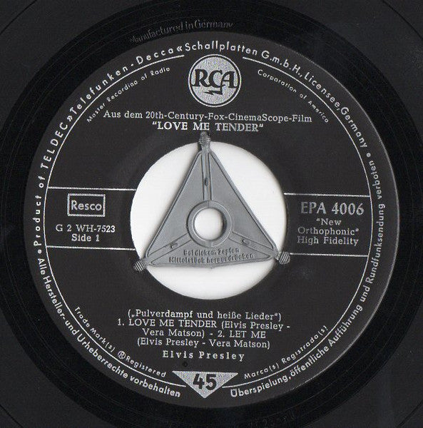 Elvis Presley - Love Me Tender (7inch single)
