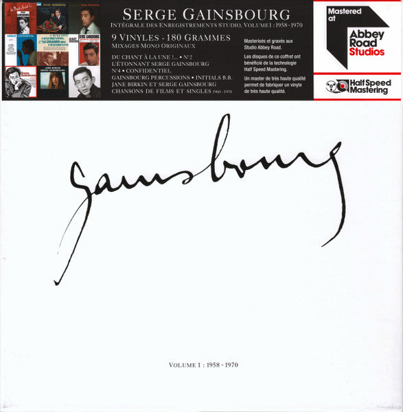 Serge Gainsbourg - Intégrale des enresgistrements Studio, Volume 1: 1958-1970 (9LP Box-MInt)