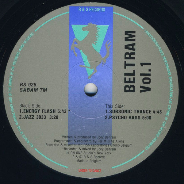 Joey Beltram - Beltram Vol.1 (12inch maxi)