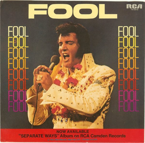 Elvis Presley - Fool / Steamroller blues (7inch)