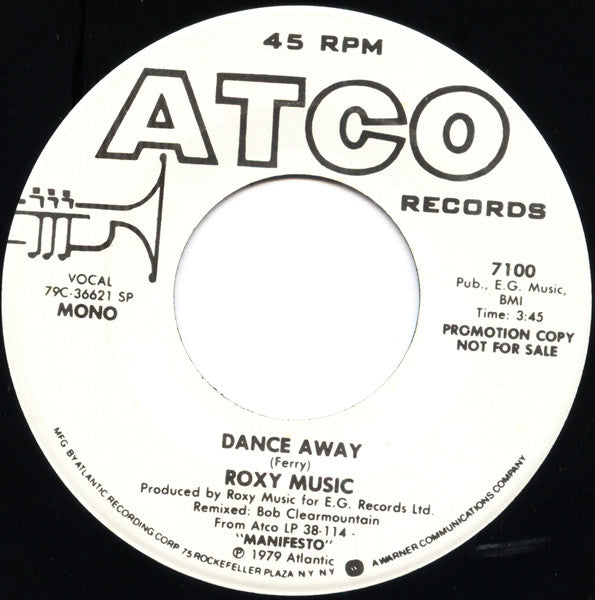 Roxy Music - Dance Away (7inch single)