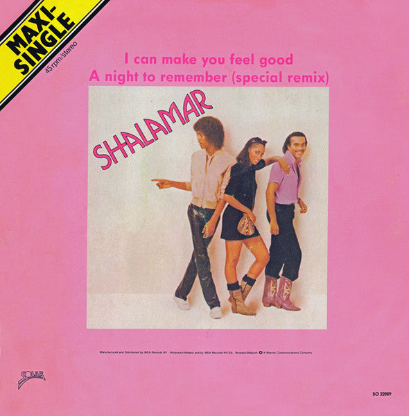 Shalamar - I Can Make You Feel Good / A Night To Remember (12inch maxi)