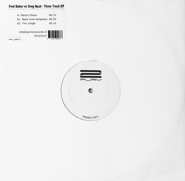 Fred Baker Vs Greg Nash - Three Track EP (12inch maxi)