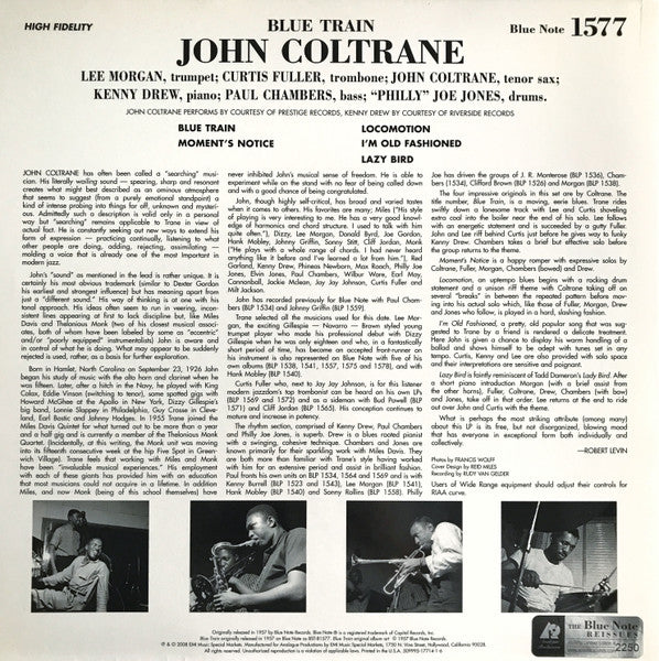John Coltrane - Blue Train (2LP-Blue Note-Analogue Productions-Ltd-Mint)