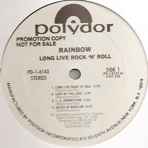 Rainbow - Ling Live Rock 'N' Roll (Gatefold US)