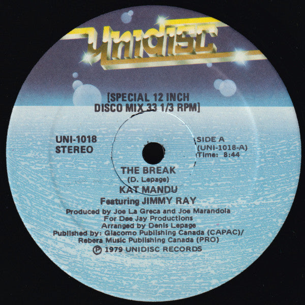 Kat Mandu feat. Jimmy Ray - The Break (12inch maxi)