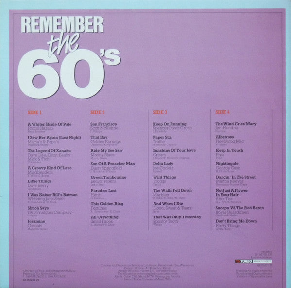 Remeber the 60's - Volume 4
