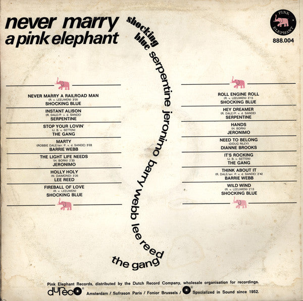 Never marry a pink elephant - Various