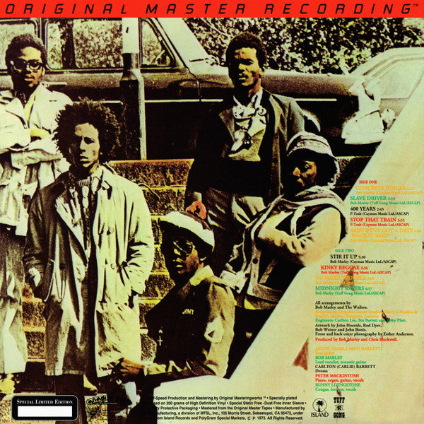 Bob Marley And The Wailers - Catch A Fire (Mobile Fidelity Sound Lab-Near Mint)