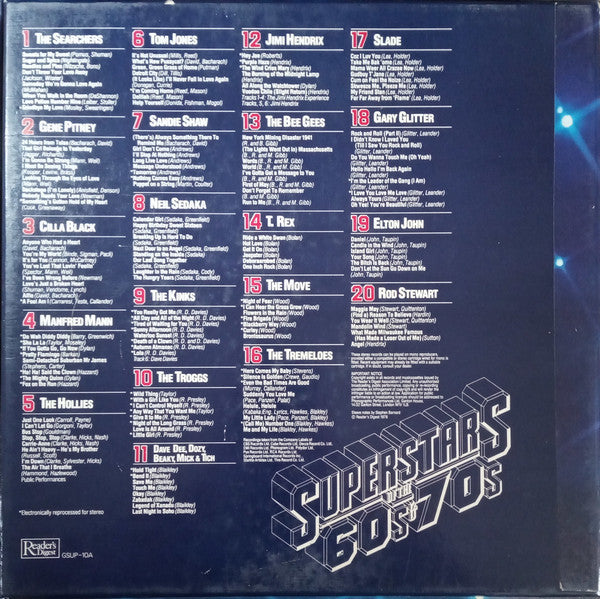 Superstars of the 60s & 70s -Various (10LP Box)
