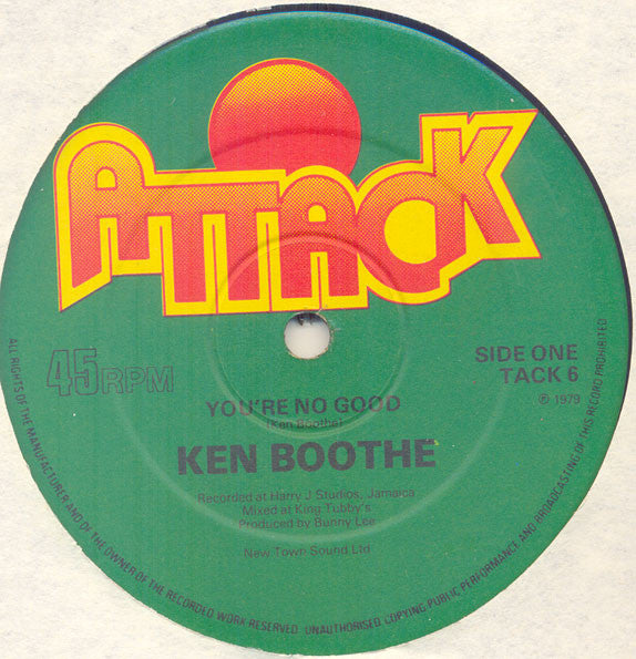 Ken Boothe / Prince Jammy & The Aggrovators - You're No Good  (12inch maxi)