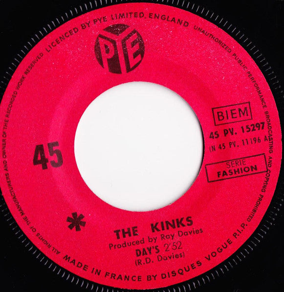The Kinks - Day's (7inch single)
