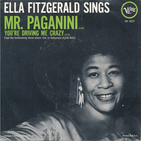 Ella Fitzgerald - Mr. Paganini (7inch)