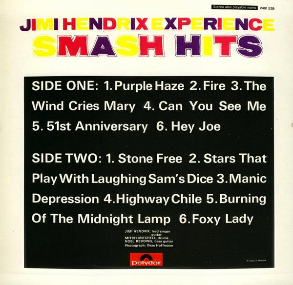 Jimi Hendrix Experience - Smash Hits