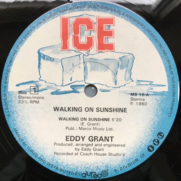 Eddy Grant - Walking On Sunshine (12inch maxi)