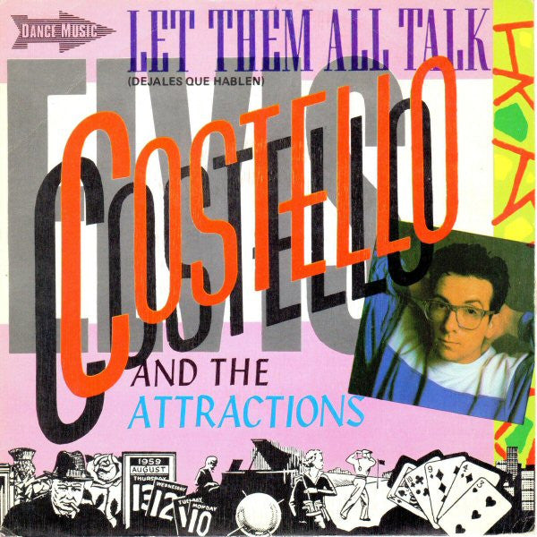 Elvis Costello And The Attractions - Let them all talk (7inch single)