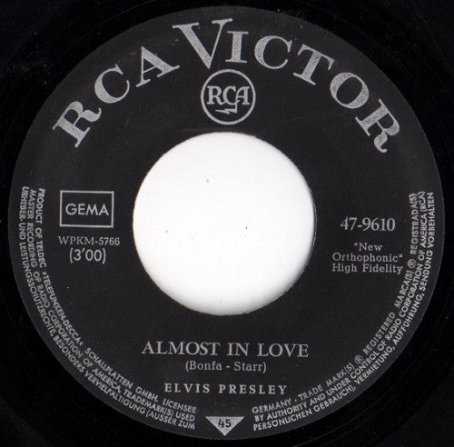 Elvis Presley - Almost In Love / A Little Less Conversation (7inch single)