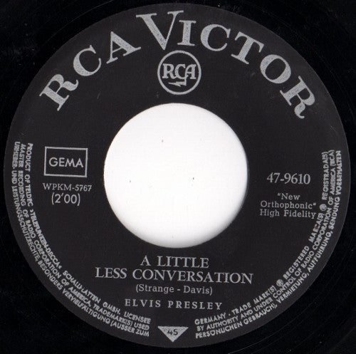 Elvis Presley - Almost In Love / A Little Less Conversation (7inch single)