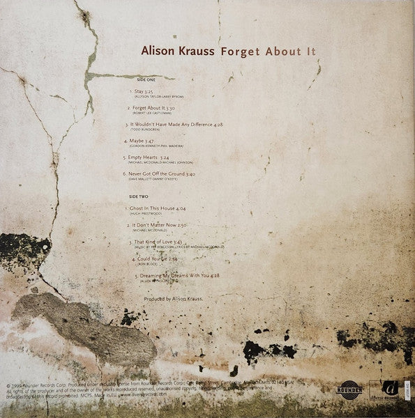 Alison Kraus - Forget About It (Mint)