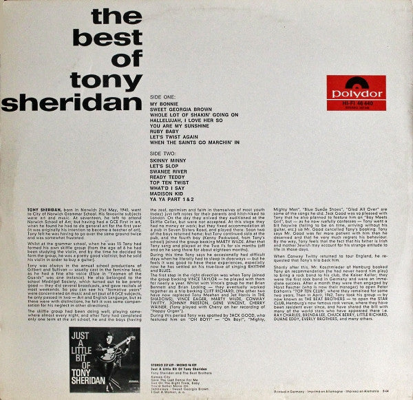 Tony Sheridan - The Best Of Tony Sheridan