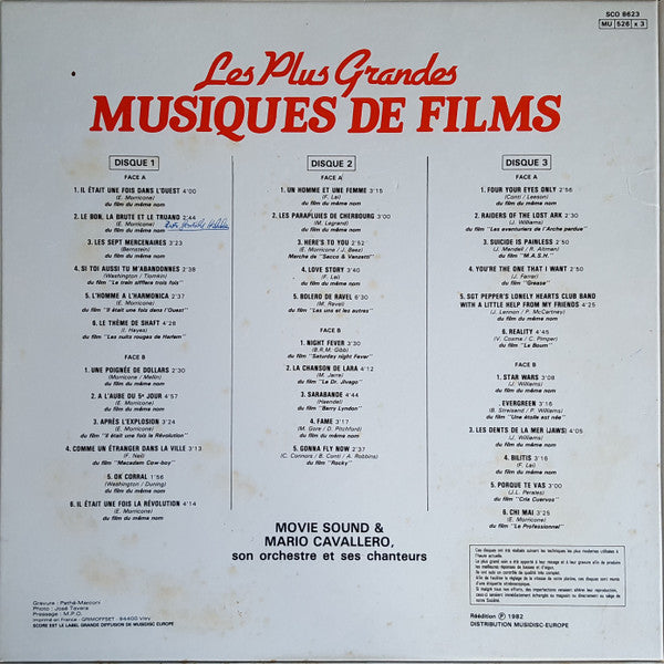 Les Plus Grandes Musiques De Films - Various (3LP Box)