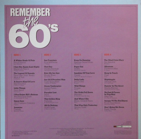 Remember The 60's (Volume 4) - Various (2LP)