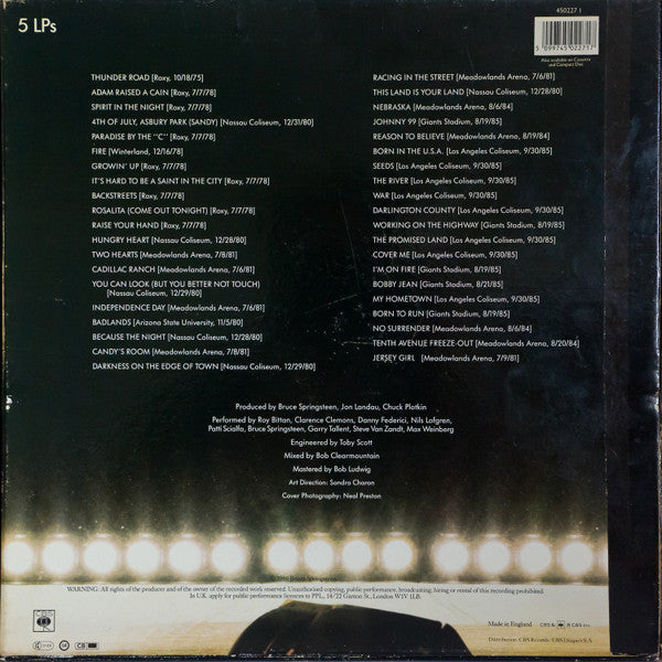 Bruce Springsteen & The E-Street Band - Live 1975-85 (5LP Box)