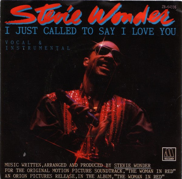 Stevie Wonder - I just called to say I love you (7inch single)