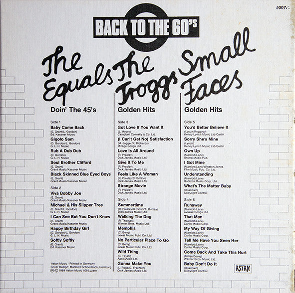 Back to the 60's - Various (3LP box - Near Mint)