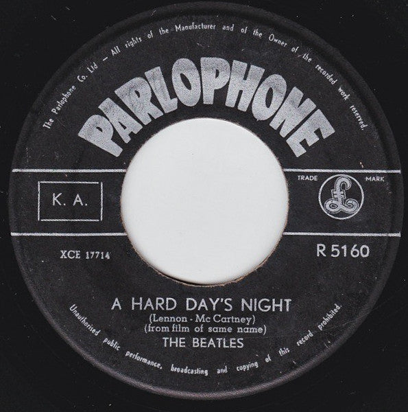 The Beatles - A Hard Days Night (7inch single)