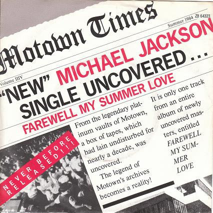 Michael Jackson - Farewell My Summer Love (7inch single)