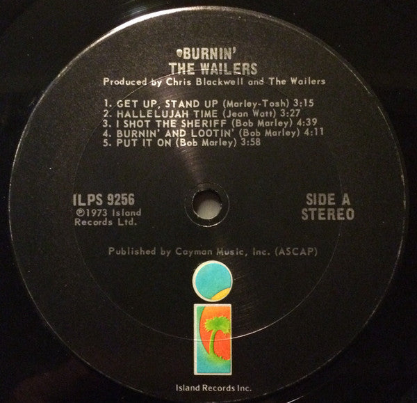 The Wailers - Burnin'(gatefold-black label)