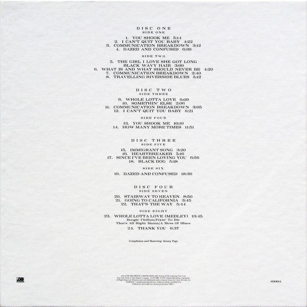 Led Zeppelin - BBC Sessions (4LP Box Set-Mint)