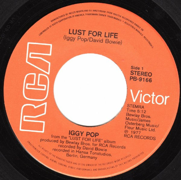 Iggy Pop - Lust for life (7inch)