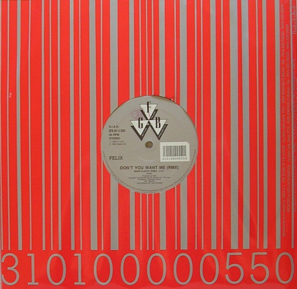 Felix - Don't you want me (Rmx-12inch maxi)