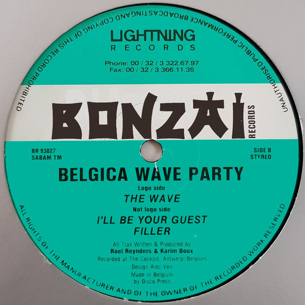 Belgica Wave Party - The Wave (12inch maxi)