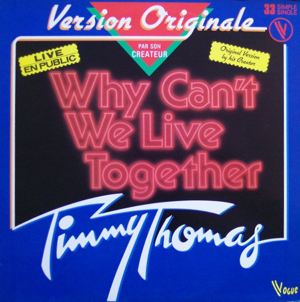 Timmy Thomas - Why can't we live together (12inch maxi)