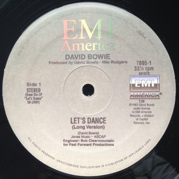 David Bowie - Let's Dance / Fame (12inch maxi)